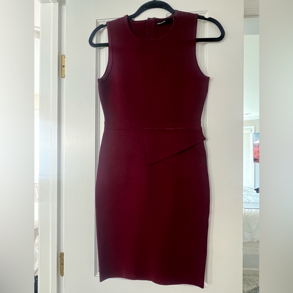 Karen Millen Rich Burgundy Mini Dress
